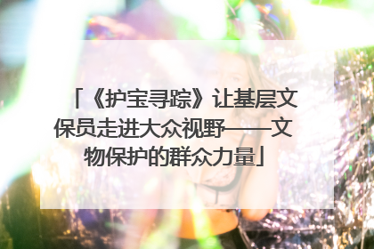 《护宝寻踪》让基层文保员走进大众视野——文物保护的群众力量