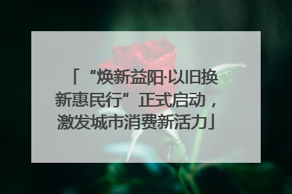 “焕新益阳·以旧换新惠民行”正式启动，激发城市消费新活力