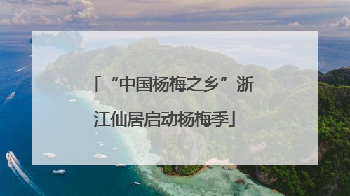 “中国杨梅之乡”浙江仙居启动杨梅季