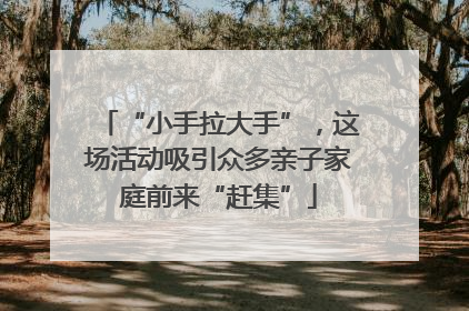 “小手拉大手”，这场活动吸引众多亲子家庭前来“赶集”