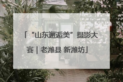 “山东邂逅美”摄影大赛｜老潍县 新潍坊