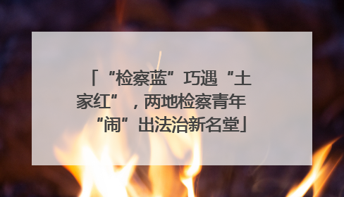 “检察蓝”巧遇“土家红”，两地检察青年“闹”出法治新名堂
