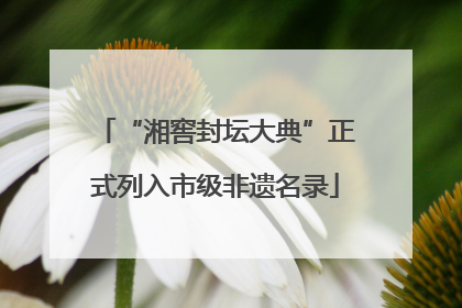 “湘窖封坛大典”正式列入市级非遗名录
