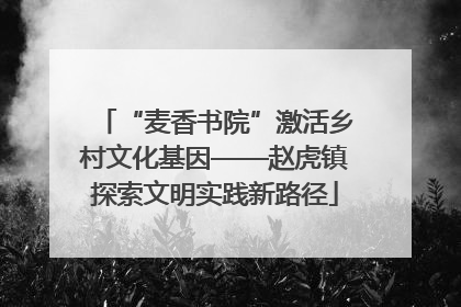“麦香书院”激活乡村文化基因——赵虎镇探索文明实践新路径