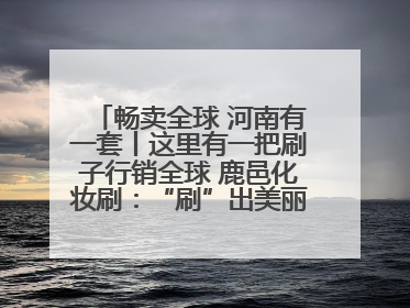 畅卖全球 河南有一套丨这里有一把刷子行销全球 鹿邑化妆刷：“刷”出美丽经济新世界