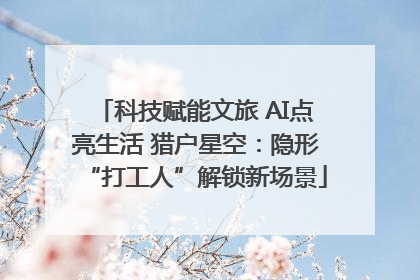科技赋能文旅 AI点亮生活 猎户星空：隐形“打工人”解锁新场景