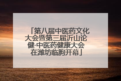 第八届中医药文化大会暨第三届沂山论健·中医药健康大会在潍坊临朐开幕