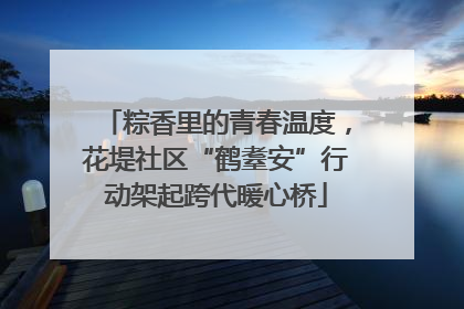 粽香里的青春温度，花堤社区“鹤耋安”行动架起跨代暖心桥