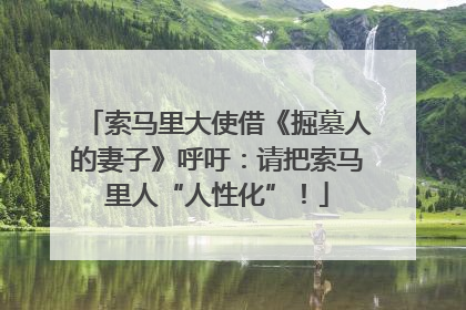 索马里大使借《掘墓人的妻子》呼吁：请把索马里人“人性化”！