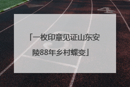 一枚印章见证山东安陵88年乡村蝶变