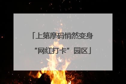 上第摩码悄然变身“网红打卡”园区