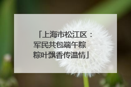 上海市松江区：军民共包端午粽 粽叶飘香传温情