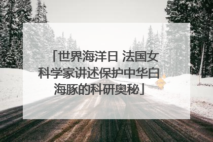 世界海洋日 法国女科学家讲述保护中华白海豚的科研奥秘