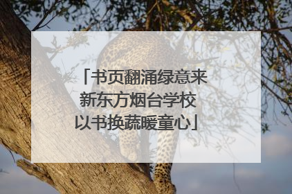 书页翻涌绿意来 新东方烟台学校以书换蔬暖童心