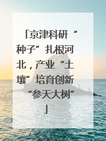 京津科研“种子”扎根河北，产业“土壤”培育创新“参天大树”
