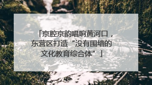 京腔京韵唱响黄河口，东营区打造“没有围墙的文化教育综合体”