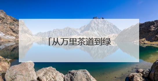 从万里茶道到绿满山乡 安化黑茶的生态致富路