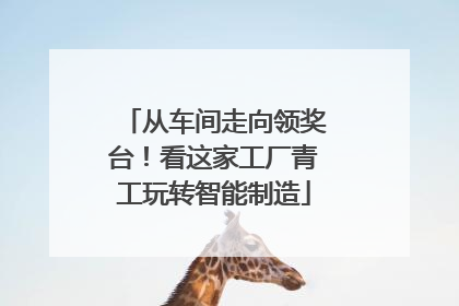 从车间走向领奖台！看这家工厂青工玩转智能制造