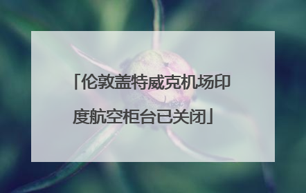 伦敦盖特威克机场印度航空柜台已关闭
