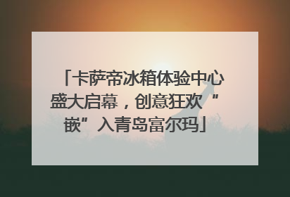 卡萨帝冰箱体验中心盛大启幕，创意狂欢“嵌”入青岛富尔玛