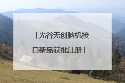 光谷无创脑机接口新品获批注册