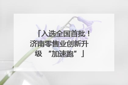 入选全国首批！济南零售业创新升级 “加速跑”