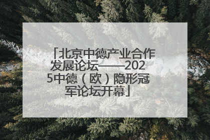 北京中德产业合作发展论坛——2025中德（欧）隐形冠军论坛开幕