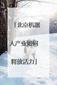 北京机器人产业如何释放活力