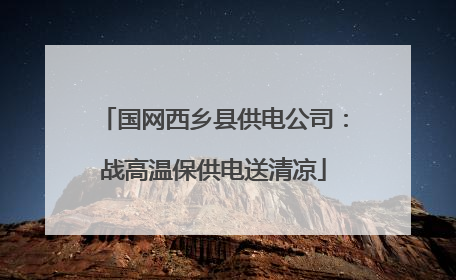 国网西乡县供电公司：战高温保供电送清凉