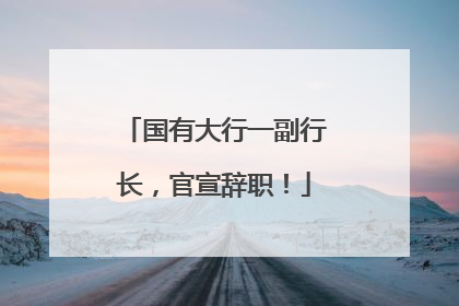 国有大行一副行长，官宣辞职！