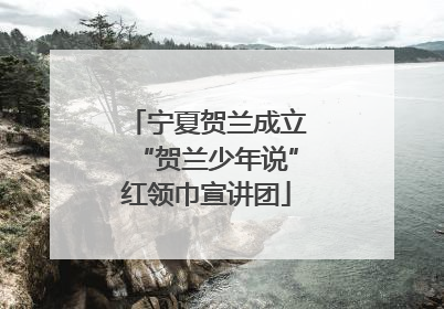 宁夏贺兰成立“贺兰少年说”红领巾宣讲团