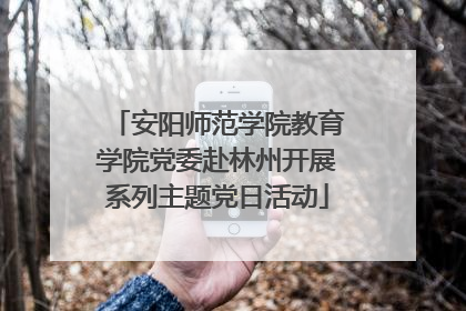 安阳师范学院教育学院党委赴林州开展系列主题党日活动