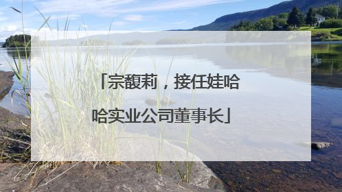 宗馥莉，接任娃哈哈实业公司董事长