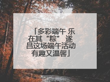 多彩端午 乐在其“粽” 遂昌这场端午活动有趣又温馨