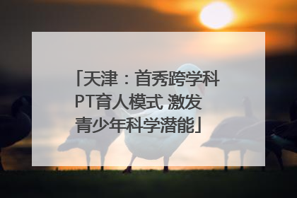 天津：首秀跨学科PT育人模式 激发青少年科学潜能