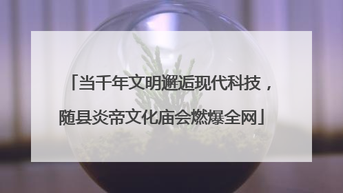 当千年文明邂逅现代科技，随县炎帝文化庙会燃爆全网
