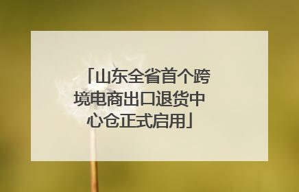 山东全省首个跨境电商出口退货中心仓正式启用
