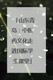 山东青岛：中医药文化走进国际学生课堂