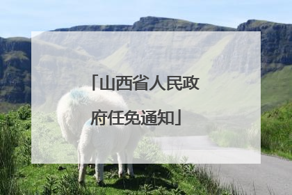 山西省人民政府任免通知