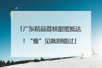 广东精品荔枝甜蜜抵达！“豫”见就别错过