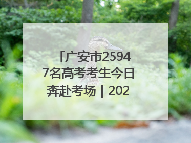 广安市25947名高考考生今日奔赴考场｜2025四川高考