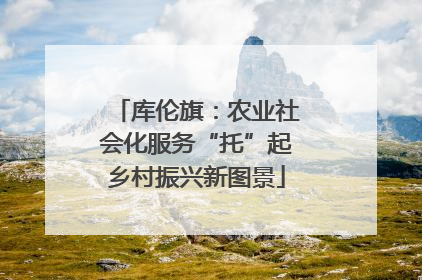 库伦旗：农业社会化服务“托”起乡村振兴新图景