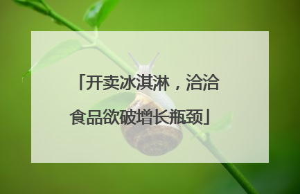 开卖冰淇淋，洽洽食品欲破增长瓶颈