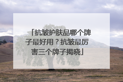 抗皱护肤品哪个牌子最好用？抗皱最厉害三个牌子揭晓