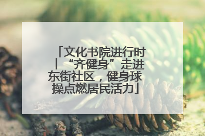 文化书院进行时丨“齐健身”走进东街社区，健身球操点燃居民活力