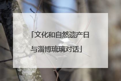 文化和自然遗产日与淄博琉璃对话