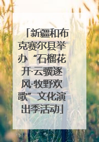 新疆和布克赛尔县举办“石榴花开·云骥逐风·牧野欢歌”文化演出季活动