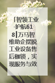 智领工业·护航618┃万马智维助企摆脱工业设备售后枷锁，实现服务与效能价值共振！