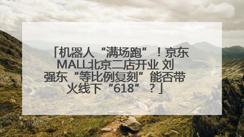 机器人“满场跑”！京东MALL北京二店开业 刘强东“等比例复刻”能否带火线下“618”？