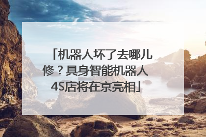 机器人坏了去哪儿修？具身智能机器人4S店将在京亮相